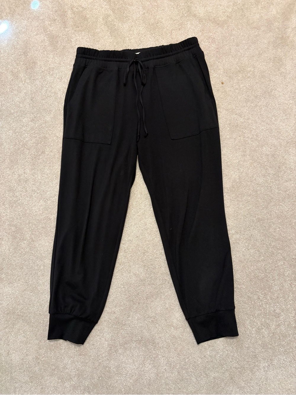 Lou & Grey Black Drawstring Jogger Pants